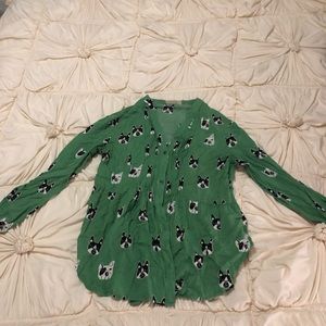 Anthropologie Boxer Burton Top